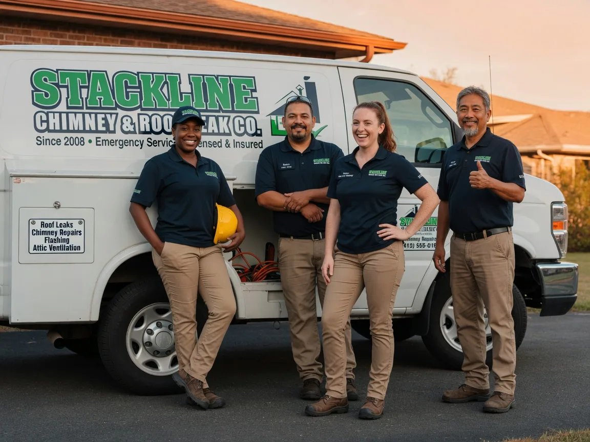 Chimney flashing repair company in Dunlap, CA